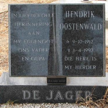 JAGER Hendrik Oostenwald, de 1912-1993