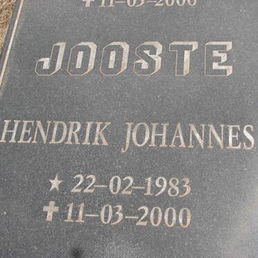 JOOSTE Hendrik Johannes 1983-2000