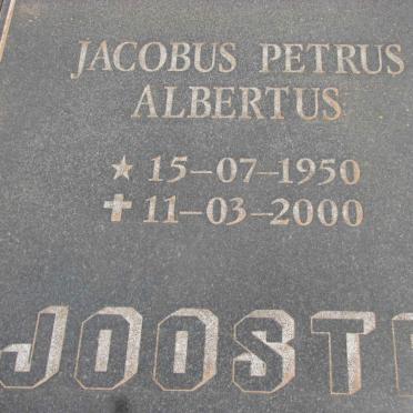 JOOSTE Jacobus Petrus Albertus 1950-2000 :: JOOSTE Hendrik Johannes 1983-2000