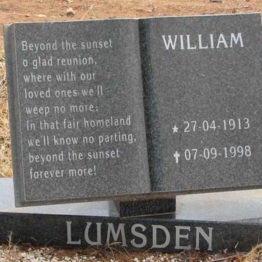 LUMSDEN William 1913-1998