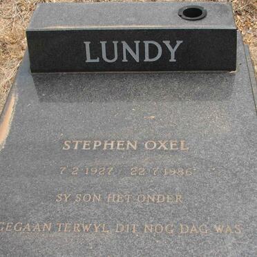 LUNDY Stephen Oxel 1927-1986