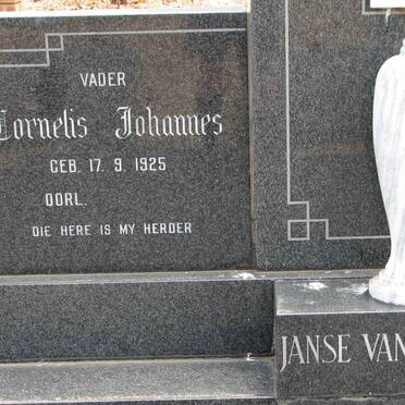 RENSBURG Cornelis Johannes, Janse van 1925- &amp; Jacoba Elizabeth DE WET 1931-