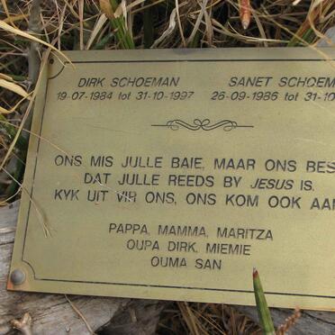 SCHOEMAN Dirk 1984-1997 :: SCHOEMAN Sanet 1986-1997