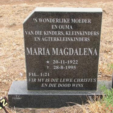? Maria Magdalena 1922-1995