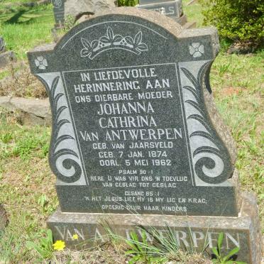 ANTWERPEN Johanna Catharina, van 1874-1962