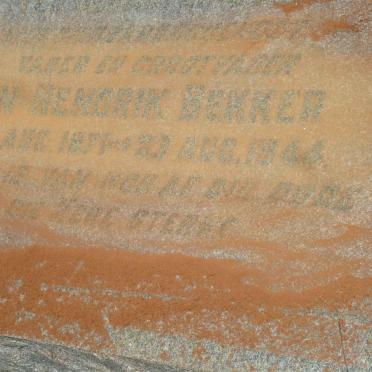 BEKKER Jan Hendrik 1871-1944