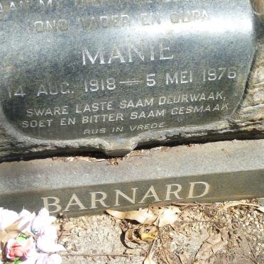BARNARD Manie 1918-1976
