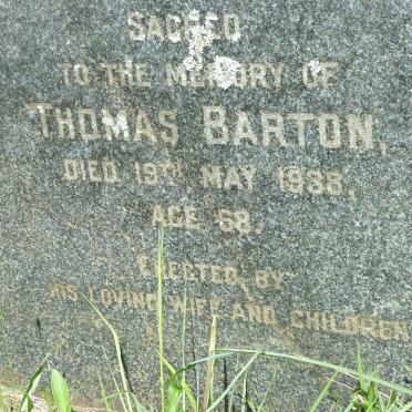 BARTON Thomas -1938