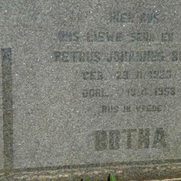 BOTHA Petrus Johannes 1925-1959