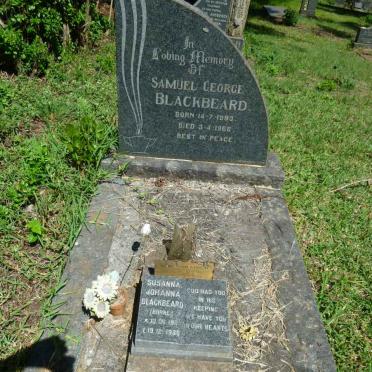BLACKBEARD Samuel George 1893-1966 &amp; Susanna Johanna BURKE 1911-1985