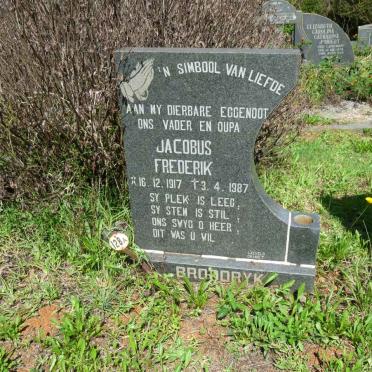 BROODRYK Jacobus Frederik 1917-1987