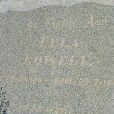HOWELL Ella 1906-1949