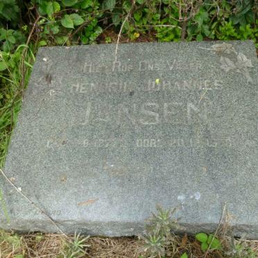 JANSEN Hendrik Johannes 187?-1959