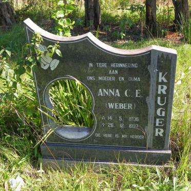 KRUGER Anna C.E. nee WEBER 1906-1997