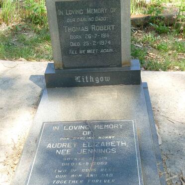 LITHGOW Thomas Robert 1914-1974 &amp; Audrey Elizabeth JENNINGS 1919-2002