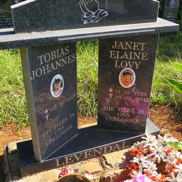 LEVENDAL Tobias Johannes 1928- &amp; Janet Elaine Lovy 1932-2013 _1
