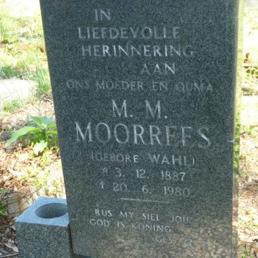 MOORREES M.M. nee WAHL 1887-1980
