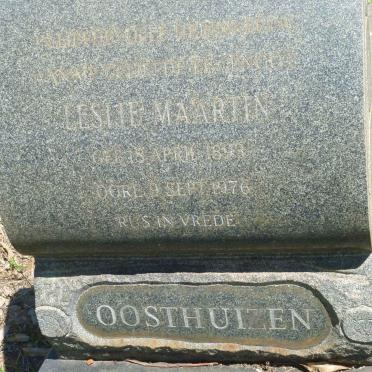 OOSTHUIZEN Leslie Maartin 1983-1976