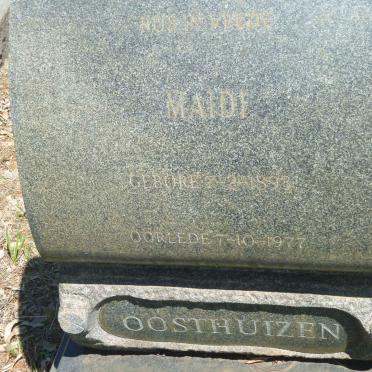 OOSTHUIZEN Maude 1898-1977
