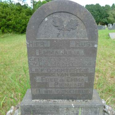 PIENAAR Emma Julia 1924-1924