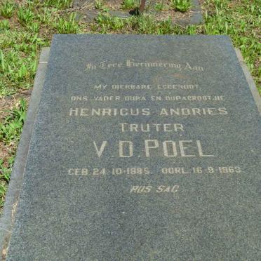 POEL Henricus Andries Truter, v.d. 1885-1963