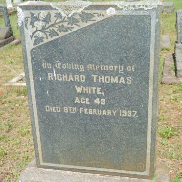 WHITE Richard Thomas -1937
