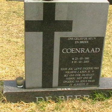 BEER Coenraad, de 1951-2003