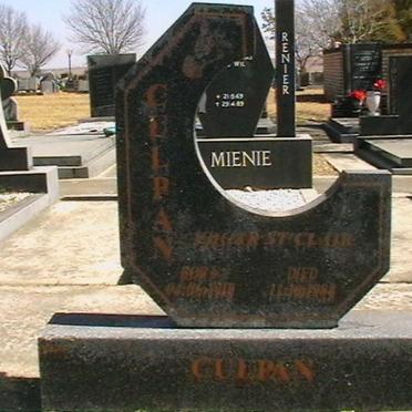 CULPAN Kellar St. Clair 1918-1988