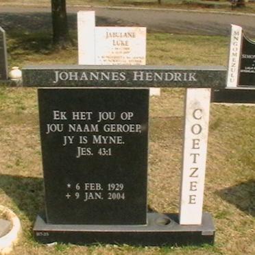 COETZEE Johannes Hendrik 1929-2004