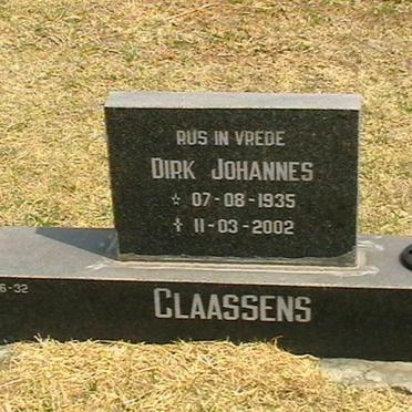 CLAASSENS Dirk Johannes 1935-2002