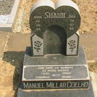 COELHO Shaun Manuel Millar 1983-1983