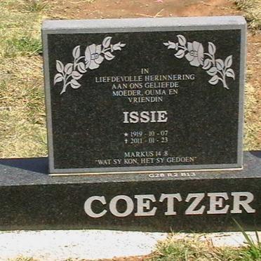 COETZER Issie 1919-2011