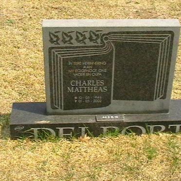 DELPORT Charles Mattheas 1946-2002