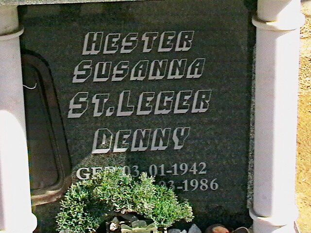 DENNY Hester Susanna St. Leger 1942-1986