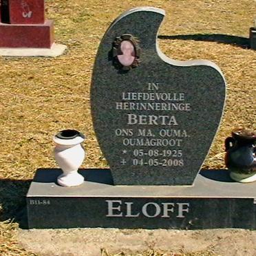 ELOFF Berta 1925-2008