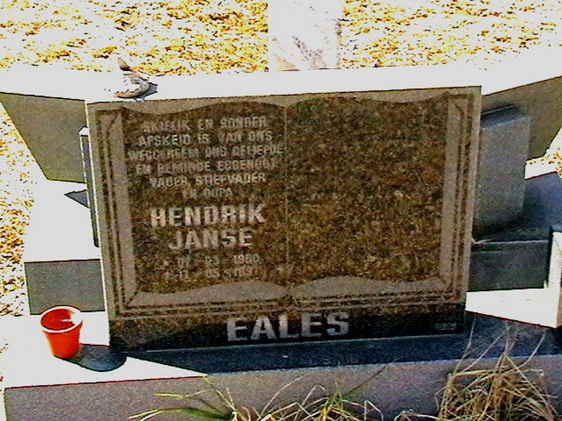 EALES Hendrik Janse 1950-1997