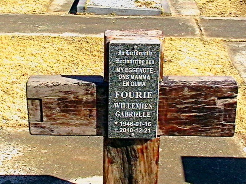 FOURIE Willemien Gabriëlle 1946-2010