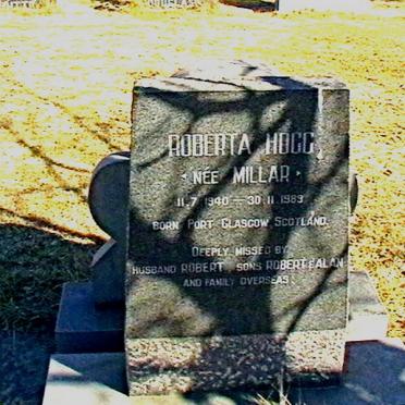 HOGG Roberta nee MILLAR 1940-1989