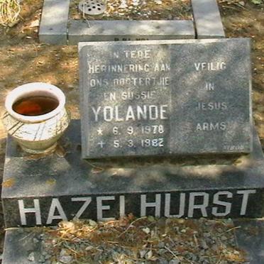 HAZELHURST Yolande 1978-1982