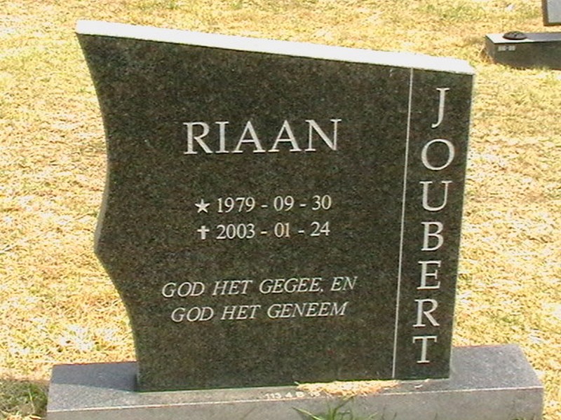 JOUBERT Riaan 1979-2003