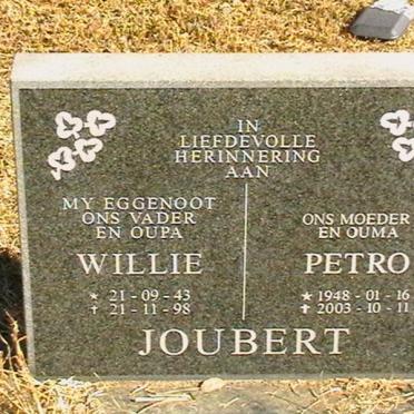 JOUBERT Willie 1943-1998 &amp; Petro 1948-2003