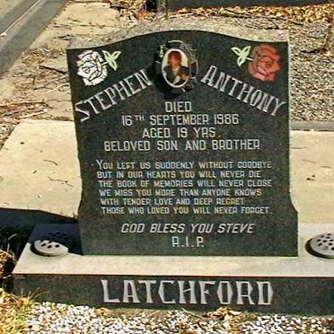 LATCHFORD Stephen Anthony -1986
