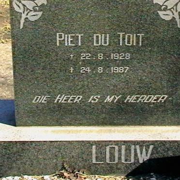 LOUW Piet du Toit 1928-1987