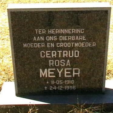 MEYER Gertrud Rosa 1918-1996