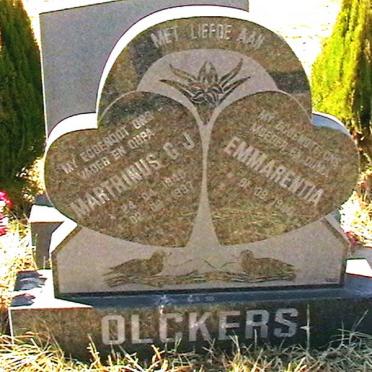 OLCKERS Marthinus G.J. 1940-1997 &amp; Emmarentia 1940-