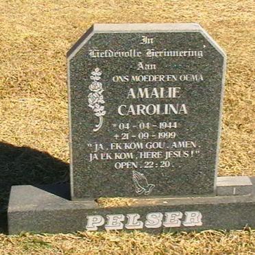 PELSER Amalie Carolina 1944-1999