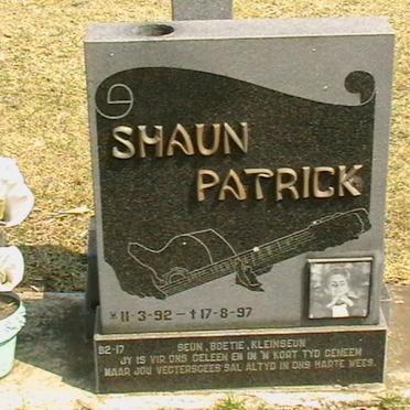 PATRICK Shaun 1992-1997