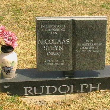 RUDOLPH Nicolaas Steyn 1923-2003