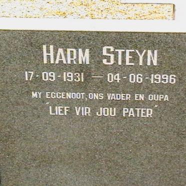 STEYN Harm 1931-1996
