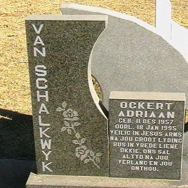 SCHALKWYK Ockert Adriaan, van 1957-1995